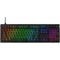 HyperX Mechanikus Billentyűzet - Alloy Rise Red US (Vezetékes, USB, 108 gomb, HX Red switch, angol kiosztás, fekete)
