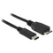 Delock 83676 SuperSpeed USB k&#225;bel (USB 3.1, Gen 2) USB Type-C dug&#243; &gt; USB Micro-B t&#237;pus&#250; dug&#243; 0,5 m fekete