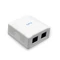 Gembird 2x RJ45 kat. 6 fali aljzat, komplett fehér