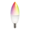 Deltaco SMART HOME SH-LE14RGB izzó LED, E14, gyertya, WIFI, 5W, színes+fehér, szabályozható