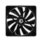 ID-Cooling Cooler 14cm - WF-14025-XT BLACK (32,6dB, max. 130,48 m3 / h, 4pin PWM, fekete)