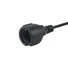 Kép 2/6 - Equip Tápkábel - 112106 (PC tápkábel hosszabbító, C14 to CEE 7 / 3, fekete, 25cm)