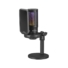 Kép 1/4 - Sandberg Mikrofon - Streamer USB Microphone RGB (USB-C; Cardioid; RGB, 3,5 mm Jack fejhallgató kimenet, fekete)