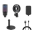 Kép 3/4 - Sandberg Mikrofon - Streamer USB Microphone RGB (USB-C; Cardioid; RGB, 3,5 mm Jack fejhallgató kimenet, fekete)