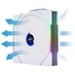 Kép 7/10 - Ventilátor Lian Li UNI FAN TL-LCD Wireless ventilátor, 3db-os,fordított légáramlás,  120mm, fehér