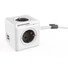 Kép 1/4 - Allocacoc PowerCube Extended USB hálózati elosztó 1.5m fehér-szürke  (1402GY/DEEUPC)