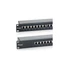 Kép 3/7 - Equip Patch panel - 326424 (24 port, Cat6, 1U, árnyékolt, fekete)