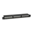 Kép 1/6 - Equip Patch panel - 326425 (24 port, Cat6, 1U, árnyékolt, fekete)