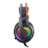 Kép 2/5 - Rampage Fejhallgató - RM-X7 Tornado (CMEDIA 100B Chip, mikrofon, 3.5mm jack, nagy-párnás, 2.2m, fekete, RGB)