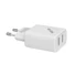Kép 2/8 - S-Link Telefon töltő - SL-EC50T (2db USB, 5V / 2.4A, 12W, Gyorstöltés, USB Type-C, 100cm adat + töltőkábel, fehér)