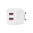 Kép 3/8 - S-Link Telefon töltő - SL-EC50T (2db USB, 5V / 2.4A, 12W, Gyorstöltés, USB Type-C, 100cm adat + töltőkábel, fehér)