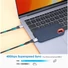 Kép 4/6 - Manhattan Kábel - USB-C Male to USB-C Male kábel, 2m, PD3.1, 8K@60Hz, 240W / 5A, Fekete