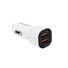 Kép 2/6 - S-Link Autós töltő  -  SL-EC30M  (2db USB, 5V / 2.4A / 3,4A, 17W, Micro usb, 100cm adat + töltőkábel, fehér)