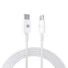Kép 1/2 - S-Link kábel - SL-C120 (2A, 20W, Gyorstöltés, Type-C to Lightning, adat + töltőkábel, fehér, 1m)