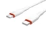 Kép 4/5 - S-Link kábel - SL-X280E (3A, 60W, Gyorstöltés, Type-C to Type-C 100cm adat + töltőkábel, fehér)