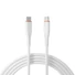 Kép 1/5 - S-Link kábel - SL-X280E (3A, 60W, Gyorstöltés, Type-C to Type-C 100cm adat + töltőkábel, fehér)