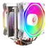 Kép 1/4 - Rampage CPU Cooler - OCTAGON C60 (max 40dB, 96,84 m3 / h, 4 pin csatlakozó, 2x12cm, A-RGB, LED, Fehér)