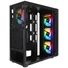 Kép 3/6 - Everest Számítógépház - FACED V1 (fekete; üveg; ATX; alsó táp; 4x120mm LED; 1xUSB3.0 + 2xUSB2.0)