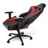 Kép 5/6 - Sharkoon Gamer szék - Elbrus 3 Black / Red (állítható magasság; állítható kartámasz; műbőr; acél talp; 150kg-ig)