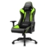 Kép 1/6 - Sharkoon Gamer szék - Elbrus 3 Black / Green (állítható magasság; állítható kartámasz; műbőr; acél talp; 150kg-ig)