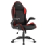 Kép 3/6 - Sharkoon Gamer szék - Elbrus 1 Black / Red (állítható magasság; fix kartámasz; szövet; acél talp; 120kg-ig)