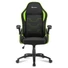 Kép 2/6 - Sharkoon Gamer szék - Elbrus 1 Black / Green (állítható magasság; fix kartámasz; szövet; acél talp; 120kg-ig)