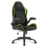 Kép 3/6 - Sharkoon Gamer szék - Elbrus 1 Black / Green (állítható magasság; fix kartámasz; szövet; acél talp; 120kg-ig)