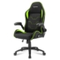 Kép 1/6 - Sharkoon Gamer szék - Elbrus 1 Black / Green (állítható magasság; fix kartámasz; szövet; acél talp; 120kg-ig)