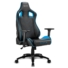 Kép 3/6 - Sharkoon Gamer szék - Elbrus 2 Black / Blue (állítható magasság; állítható kartámasz; műbőr; acél talp; 150kg-ig)