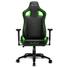 Kép 2/6 - Sharkoon Gamer szék - Elbrus 2 Black / Green (állítható magasság; állítható kartámasz; műbőr; acél talp; 150kg-ig)