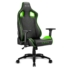 Kép 3/6 - Sharkoon Gamer szék - Elbrus 2 Black / Green (állítható magasság; állítható kartámasz; műbőr; acél talp; 150kg-ig)