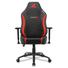 Kép 2/5 - Sharkoon Gamer szék - Skiller SGS20 Black / Red (állítható magasság; állítható kartámasz; szövet; acél talp; 120kg-ig)