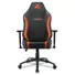 Kép 2/5 - Sharkoon Gamer szék - Skiller SGS20 Black / Orange (állítható magasság; állítható kartámasz; szövet; acél talp; 120kg-ig)