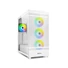 Kép 1/4 - Sharkoon Számítógépház - Rebel C50 RGB White (fehér; ablakos; ATX, 4x120mm RGB ventilátor; 2xUSB3.0; 1xUSB 3.2; I / O)