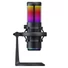 Kép 3/8 - Rampage Mikrofon - BEMOL (USB, PC / MAC / Android, zajelnyomó, állvány, fekete, 2m kábel, RGB)
