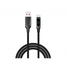 Kép 1/5 - S-Link kábel - UC-066 (LED kijelző, 66W, Gyorstöltés, Type-C, 100cm adat + töltőkábel, fekete, fonott)