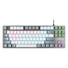 Kép 2/5 - Rampage Billentyűzet - SNUG K14 Black US (Vezetékes, Mechanikus, Red switch, angol, fekete, RGB LED)