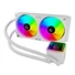 Kép 4/8 - Rampage CPU Water Cooler - INFINITE V240 (Mágneses kijelző, 36,9dB max., 98,54 m3 / h; 2x12cm, A-RGB LED, fehér)