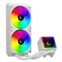 Kép 6/8 - Rampage CPU Water Cooler - INFINITE V240 (Mágneses kijelző, 36,9dB max., 98,54 m3 / h; 2x12cm, A-RGB LED, fehér)