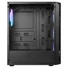 Kép 4/6 - Everest Számítógépház - X-RACER (fekete; üveg; ATX; alsó táp; 4x120mm RGB, 1xUSB3.0 + 2xUSB2.0)