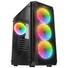 Kép 1/6 - Everest Számítógépház - X-RACER (fekete; üveg; ATX; alsó táp; 4x120mm RGB, 1xUSB3.0 + 2xUSB2.0)