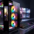 Kép 8/9 - Rampage Számítógépház - NOVA (fekete; üveg; ATX; 9,17" TFT kijelző, 7x120mm RGB, 1xUSB3.0 + 1xUSB2.0)