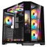 Kép 1/9 - Rampage Számítógépház - NOVA (fekete; üveg; ATX; 9,17" TFT kijelző, 7x120mm RGB, 1xUSB3.0 + 1xUSB2.0)