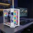 Kép 7/9 - Rampage Számítógépház - NOVA (fehér; üveg; ATX; 9,17" TFT kijelző, 7x120mm RGB, 1xUSB3.0 + 1xUSB2.0)