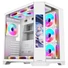 Kép 1/9 - Rampage Számítógépház - NOVA (fehér; üveg; ATX; 9,17" TFT kijelző, 7x120mm RGB, 1xUSB3.0 + 1xUSB2.0)