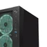 Kép 4/7 - Rampage Számítógépház - VEGA V2 (fekete; üveg; mATX; alsó táp; 4x120mm RGB, 1xUSB3.0 + 2xUSB2.0)
