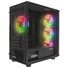 Kép 6/7 - Rampage Számítógépház - VEGA V2 (fekete; üveg; mATX; alsó táp; 4x120mm RGB, 1xUSB3.0 + 2xUSB2.0)