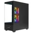 Kép 5/6 - Rampage Számítógépház - CALIBRE (fekete; üveg; mATX; alsó táp; 3x120mm RGB, 1xUSB3.0 + 2xUSB2.0)