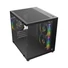 Kép 3/7 - Rampage Számítógépház - LUMID (fekete; ablakos; mATX, alsó táp, 3x120mm A-RGB)