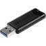 Kép 1/5 - Pen Drive 32GB Verbatim PinStripe USB 3.0 fekete (49317)